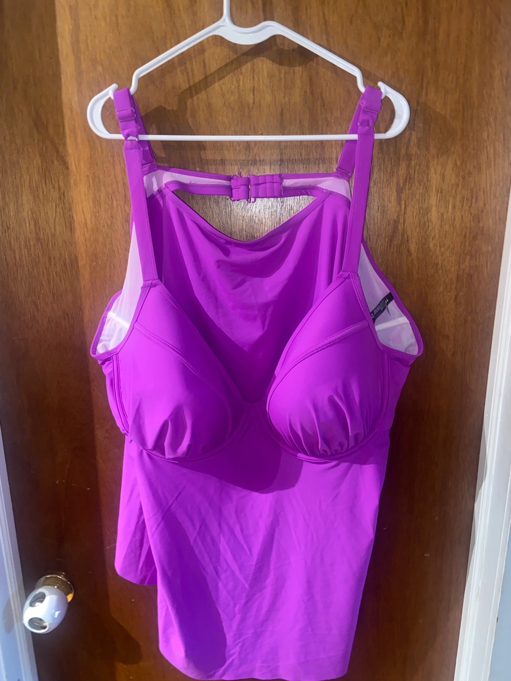 Torrid Purple Solid One Piece Swimsuit Size 6 Regular D/DD Cup Women